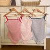 Traje de baño de una pieza retro a rayas onduladas de alta gama coreano transfronterizo, simple, para hombros estrechos, espalda descubierta, sexy, para mujer