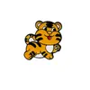 Broches de Animais de Desenho Animado Fofos: Leão, Tigre, Elefante, Macaco, Girafa, Urso, Decorações e Acessórios de Emblemas Criativos e Únicos