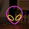Ins Transfronteiriça Nova Luz de Parede LED Alienígena Estilo Neon Decorações de Quarto Celebridade da Internet Planeta Luz Noturna Decorativa