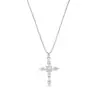Collar Cuadrado de Cruz Amazon Tkot para Mujer, Chapado en Cobre con Oro de 14K, Collar de Eslabones Paperclip, En Stock en Yiwu
