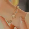 Nova pulseira de coelho fofo de cerâmica cor macaron pulseira fofa para namoradas mais novas pulseira infantil elástica para mulheres