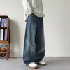 Jeans Rayados Estilo Americano Vintage Nuevos Otoño/Invierno 2026 para Hombre, Pantalones Casuales de Pierna Ancha Holgados de Moda