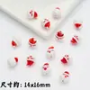 Novas Contas de Cerâmica Pintadas à Mão para o Natal Boneco de Neve Árvore de Natal Contas Soltas Material para Pulseira Colar DIY Acessórios de Miçangas