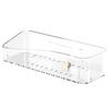 Prateleira de Banheiro para Pendurar na Parede sem Furar Prateleira Doméstica Prática Simples Transparente Alta Capacidade de Carga Prateleira de Armazenamento Doméstica para Cozinha