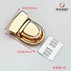 Hebilla de hardware para equipaje al por mayor de fábrica candado de pico de pato metálico candado para bolso tejido a mano diy botón de candado para bolso