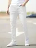 Amazon Tk Temu Jeans Skinny Rasgado Europeu e Americano Masculino Jeans Apertado Jeans Masculino