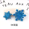 Tocado con pinza para el pelo para niños, material de 3,6 cm, colgante de copo de nieve en polvo dorado, tarjeta de felicitación navideña, caja de regalo, decoración, tarjeta para pastel