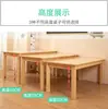 Mesa y silla de madera maciza para jardín de infantes juego de escritorio de madera de pino para niños mesa de aprendizaje de juegos juguetes de educación temprana para bebés