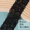 Accesorios de Encaje Blanco y Negro Encaje Elástico Hecho a Mano DIY Tela Ropa Sofá Cortina Material Encaje