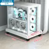 Chassi de Computador de Mesa Suporte Sob a Mesa Base de Chassi Móvel com Rodinhas Suporte de Rack de Armazenamento Bandeja Grande