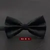Vestido de Corbata de Moño Plegable de Color Sólido Boda Hombres Estilo Británico Coreano Moderno Doble Capa Boda Novio Corbata de Moño para Hombres y Mujeres
