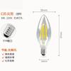 Foco Vela LED E14 Tornillo Foco LED Edison Imitación Filamento de Tungsteno Retro Cola de Tirar Lámpara Retro de Filamento de Tungsteno