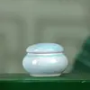 Pote Pequeno de Cerâmica para Selar Chá, Pote Mini para Pó, Caixa de Pílulas, Frasco Dosador para Creme Facial e Loção