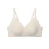 Ropa Interior de Verano Sin Costuras de Alta Calidad para Mujer Encaje de Trigo Tirantes Sin Varillas Espalda Hermosa Recogida de Pecho Pequeño Cuadros y Transparente