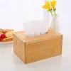 Caixa de Lenços de Papel para Mesa de Escritório de Hotel Minimalista Moderna Toque de Luxo Caixa de Lenços de Papel Retrátil de Bambu Para Quarto de Hóspedes Sala de Estar Sala de Jantar Restaurante