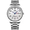 Reloj de Cuarzo Suizo para Hombre Dropshipping, Moderno Calendario Dual Resistente al Agua, Elegante y Casual para el Trabajo