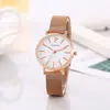 Reloj de Moda Estilo Coreano con Esfera Pequeña Sencillo para Estudiantes Mujeres Correa de Malla Reloj de Moda Galvanizado al Vacío