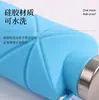 Garrafa de Água Dobrável de Silicone 600ml Novo Modelo Garrafa de Água Esportiva Dobrável de Silicone Viagem ao Ar Livre Portátil Telescópica Fabricante