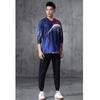 Camiseta de manga larga para bádminton de Otoño e Invierno, uniforme para hombre y mujer, camiseta de equipo de secado rápido, traje de uniforme de tenis de mesa para niños, impresión