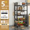 Rack de Armazenamento Multifuncional de Cozinha de Chão para Microondas, Temperos, Legumes, Utensílios de Cozinha, Forno, Camadas