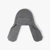 Gorro de punto largo para otoño e invierno que protege las orejas para hombres y mujeres, cálido y a prueba de viento, plegable, adecuado para uso casual al aire libre, gorro de lana simple y versátil