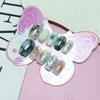 Conjunto de 10 Peças de Manicure com Pedraria para Meninas, Adesivo de Unha Usável com Despertador Borrado, Adesivo de Unha de Alta Qualidade para Crianças e Adolescentes