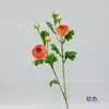 Flores Artificiales para Decoración de Escena de Boda, Flores de Seda, Loto de 5 Cabezas en Tallo Único, Arreglo Floral para el Hogar, Flores Artificiales Populares de Venta Transfronteriza