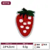 Patches Bordados de Morango em Estoque, Apliques de Morango, Patches Bordados de Morango Personalizados, Acessórios para Roupas, Patches Artesanais para DIY