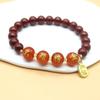 No ser nadie. 1 Pulsera 2024 Bendición para Examenes Cada Examen Debe Ser Aprobado Pulsera de Imitación de Cinabrio Regalos de Bendición para la Entrada al Examen