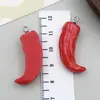 Brinquedos de Comida Simulada, Acessórios de Resina de Vegetais, Pingentes de Chaveiro de Pimenta e Tomate, Brincos DIY, Colares, Pequenos Pingentes