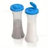 Venta Caliente Transfronteriza de Amazon Botella Aspersora de 2 Piezas Botella de Plástico para Condimentos Aspersor de Polvo Botella para Especias Pimienta