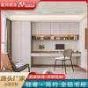 Fábrica de Origem de Móveis Todo em Alumínio Personalizado Moderno Simples Apartamento Pequeno Escrivaninha Armazenamento Integrado Estante de Liga de Alumínio