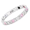 Pulseira Magnética de Cruz Destacável Moda Europeia e Americana Popular Transfronteiriça Liga Ecológica Cravejada de Diamantes Pulseira Feminina Ajustável