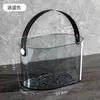 Cesta Transparente, Cesta de Banho, Cesta para Chuveiro de Banheiro, Cesta de Armazenamento para Artigos de Higiene Pessoal para Estudantes de Dormitório