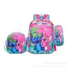 Venta al por mayor de fabricante juego de tres piezas de mochila escolar para estudiantes de primaria mochila de gran capacidad de 16 pulgadas, envío directo de una pieza mochila escolar de caparazón duro 3D