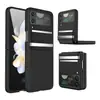 Aplicable a funda protectora de cuero para Samsung Zflip4 funda protectora Zflip3 moda personalizada protección flip