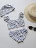 Traje de baño de dos piezas para niña, 2025, bonito traje de baño de princesa para playa, protección solar, secado rápido.