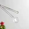 Resistente a altas temperaturas vidro borossilicato alto árvore de Natal palito para misturar café chá com leite leite em pó colher palito para misturar coquetel presente