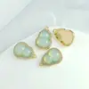 Colgante chapado exquisito retro incrustado de diamantes calabaza estilo nacional calabaza de jade hecho a mano DIY colgante de collar pendientes pendientes accesorios