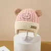 Gorro de Punto de Lana para Niños Niña Niño Bufanda para el Cuello Otoño e Invierno Gorro con Capucha de una Pieza Cortavientos Protección para los Oídos Suéter Cálido
