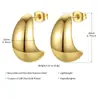 Aretes de acero inoxidable diseño de moda aretes de luna moda Europa y América Amazon explosiones de comercio exterior fábrica mayoreo