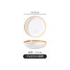 Prato Redondo de Melamina A8 Imitação de Porcelana Louça Prato de Mesa Prato para Sopa Prato para Salada Prato Coreano para Kimchi Prato para Churrasco Comercial