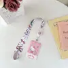 Conjunto de Cartões Retrátil Estudante Sanrio Conjunto de Cartões Crianças Cartão de Ônibus Refeição Cartão de Baú de Coleta Cartão Escolar Jardim de Infância Corda Longa para Pendurar no Pescoço