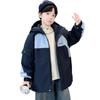 Jaqueta Acolchoada Grossa de Outono e Inverno para Meninos Modelo Novo 2026 para Crianças Maiores, Roupa Quente de Algodão de Camada Dupla Infantil de Inverno para Meninos