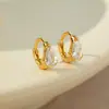 Brincos Studs de Prata 925 Esterlina com Zircônia Gota Brilhante Quadrada para Mulheres Design de Nicho Brinco de Alta Qualidade