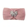 Diadema de Punto con Mariposas de Colores Transfronteriza, Accesorio Versátil para el Cabello Europeo y Americano, Diadema de Lana con Pedrería, Para Lavarse la Cara, Deportes y Calentamiento