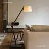 Nova Luminária de Chão Vertical Criativa Estilo Chinês Quarto Mesa de Cabeceira Sala de Estar Lado do Sofá Madeira Maciça Estilo Nórdico Luminária de Chão Decorativa