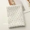 Patrón de Rayas Caladas Algodón Puro Estilo Coreano Fresco Tela Grado A para Cortinas de Madre y Bebé, Camisas y Vestidos