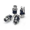 Conector de alimentación DC025M 5.5 * 2.1mm conector de carga enchufe directo base hembra de audio con tornillos y tuercas de soporte