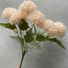 Lei Gula's 6-head Hydrangea Indoor Living Room Dining Table Dried Flowers Ornaments Simulation Bouquet Hand-made decorativo flowers